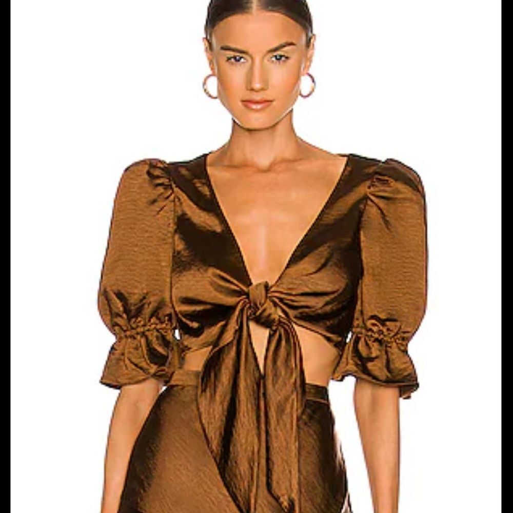 NWT LPA Revolve Candy Top in Chocolate Brown XS